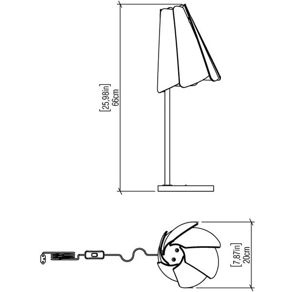 Line Fucchsia Table Lamp by Accord