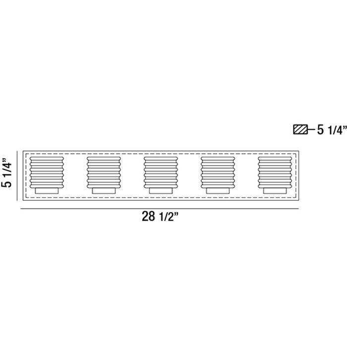 Ancona Large LED Bath Bar by Eurofase