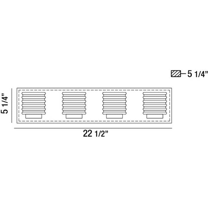 Ancona Medium LED Bath Bar by Eurofase