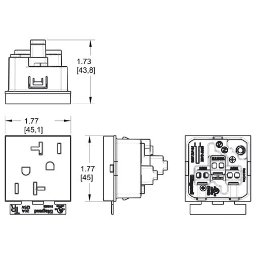 Adorne 20A Outlet by Legrand Adorne