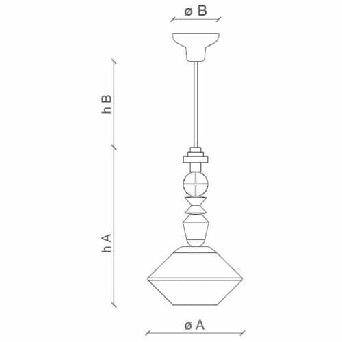 Lariat C2510 Pendant by Ferroluce