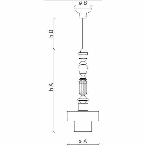 Lariat C2531 Pendant by Ferroluce