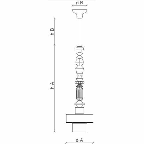 Lariat C2532 Pendant by Ferroluce