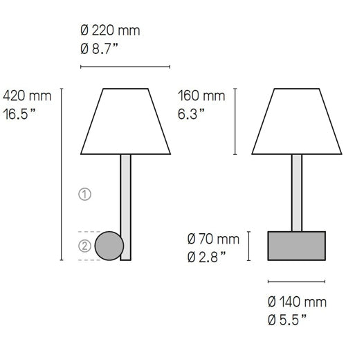 Calee XL Table Lamp by CVL