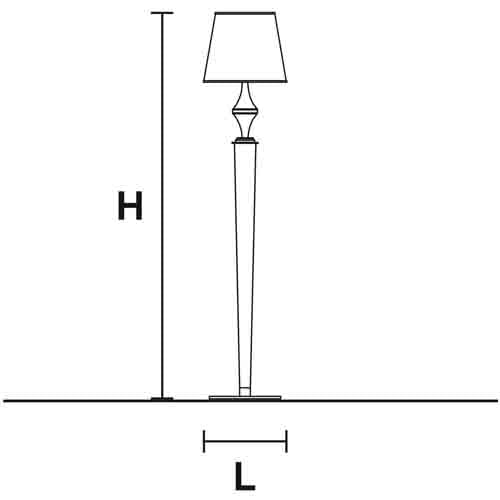 Darshan STL1 Floor Lamp by Masiero