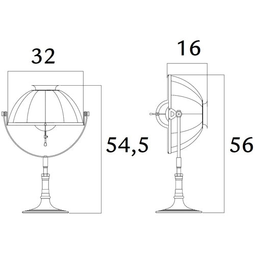 Armilla 32 Table Lamp by Fortuny