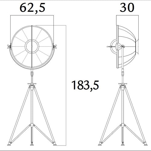 Studio 63 Floor Lamp by Fortuny by Venetia Studium