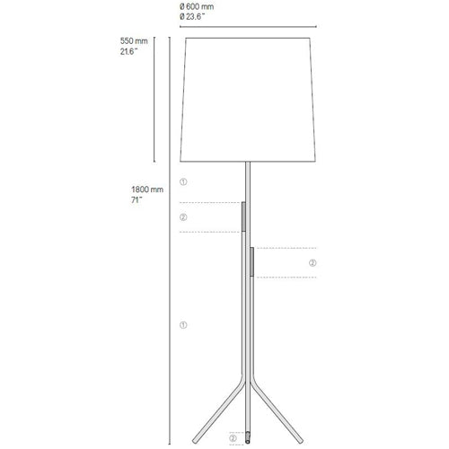 Ellis Floor Lamp by CVL