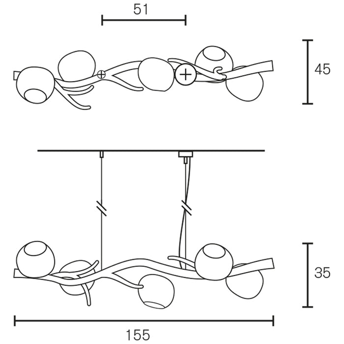 Ersa Linear Chandelier