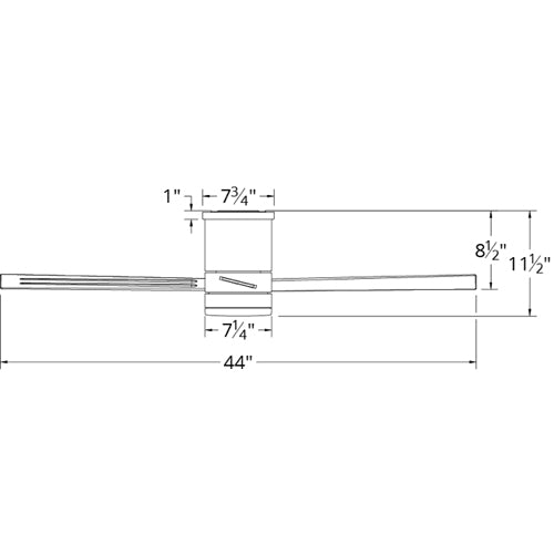 Axis 44 Flush Fan by Modern Forms