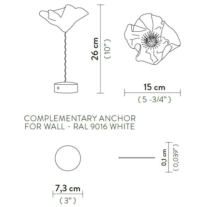 Lafleur Table Lamp by Slamp