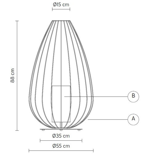 Cell Large Floor Lamp by Karman