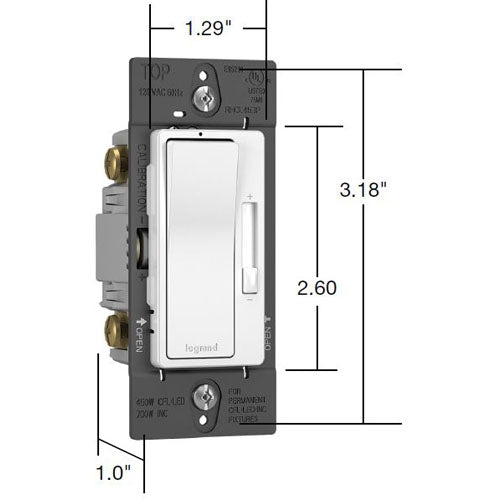 Radiant CFL/LED Dimmer by Legrand Radiant