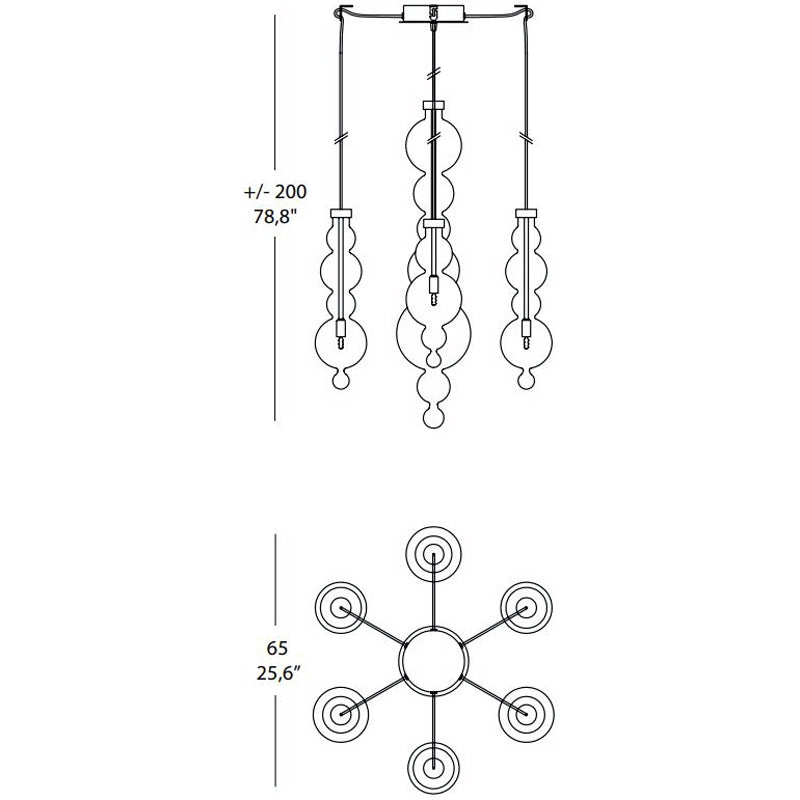 San Marco SO7 Chandelier by Evi Style