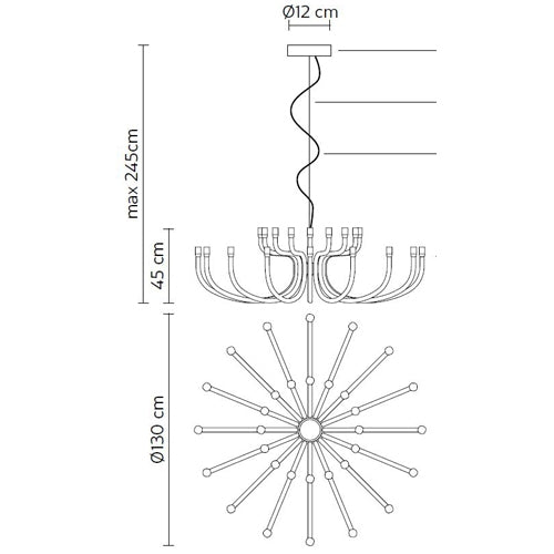 Snoob Large Chandelier by Karman