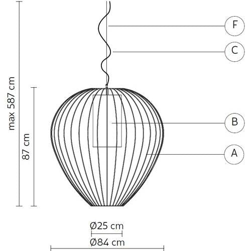 Cell Large Outdoor Pendant by Karman