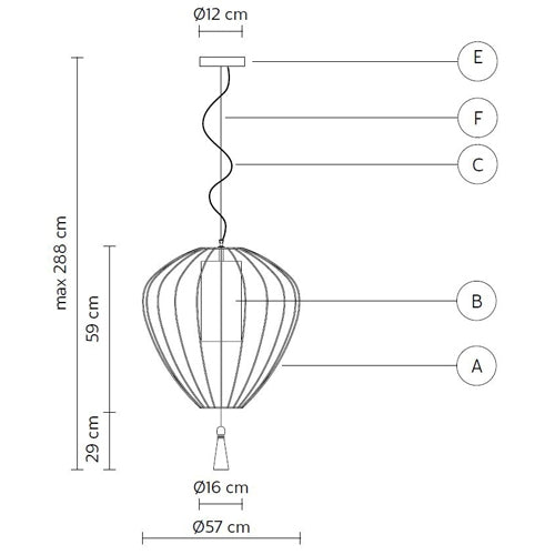 Cell Small Indoor Pendant by Karman