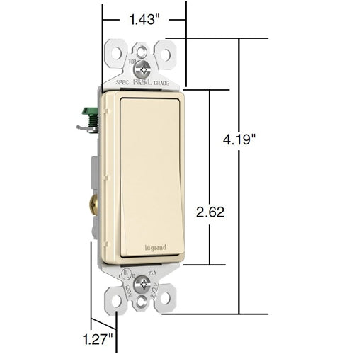 Radiant 15A 3-Way Switch by Legrand Radiant