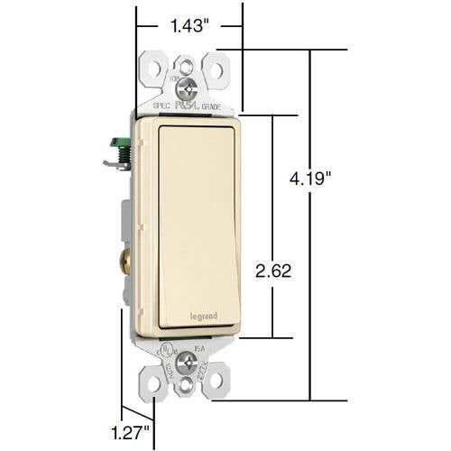 Radiant 15A Single-Pole Switch by Legrand Radiant