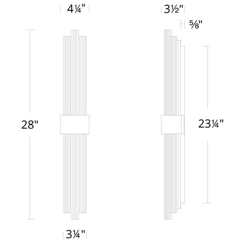Luzerne Large Indoor Wall Sconce by Modern Forms