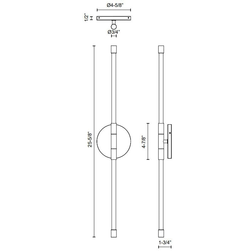 Motif Double Wall Sconce by Kuzco