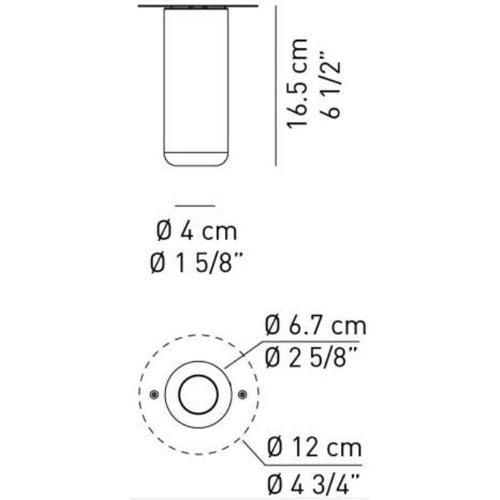 Urban Medium Mini Ceiling Light by Axo Light