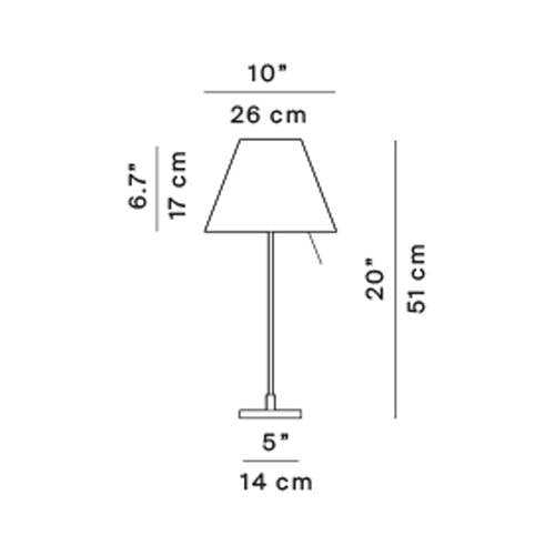 Costanzina Table Lamp by Luceplan