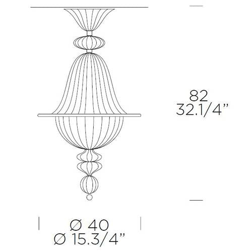 3517 Small Ceiling Light by Leucos