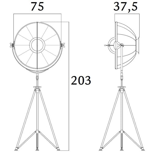 Studio 76 Floor Lamp by Fortuny by Venetia Studium