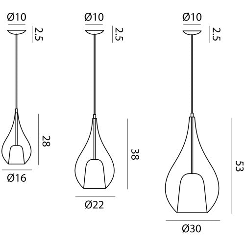 Zoe Pendant by Cangini & Tucci