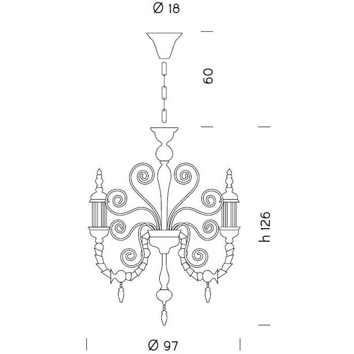 Bucintoro Medium Chandelier