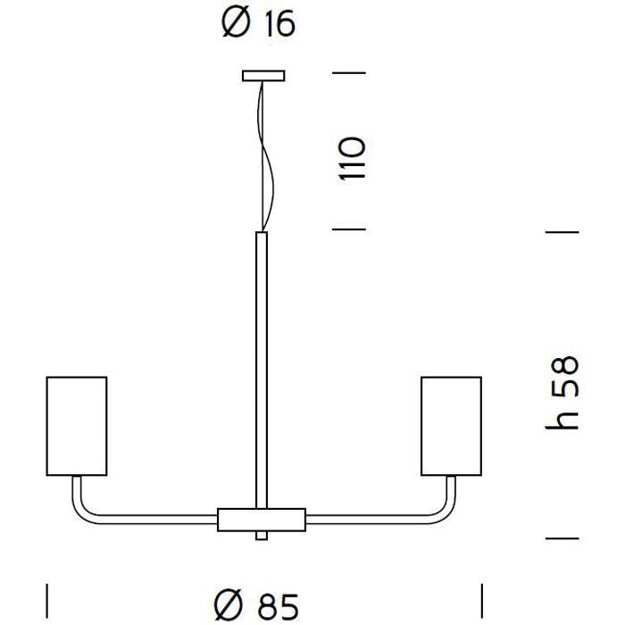 Can Can 9-Light Chandelier by Sylcom