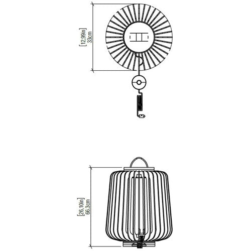 Stecche Di Legno 3036-38 Small Floor Lamp by Accord