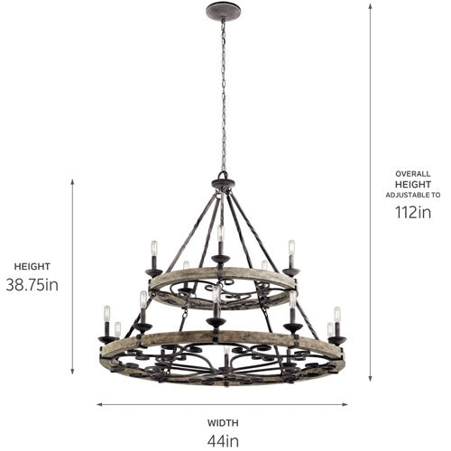 Taulbee 15-Light Chandelier by Kichler