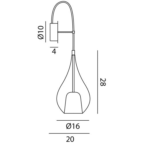 Zoe Wall Sconce by Cangini & Tucci