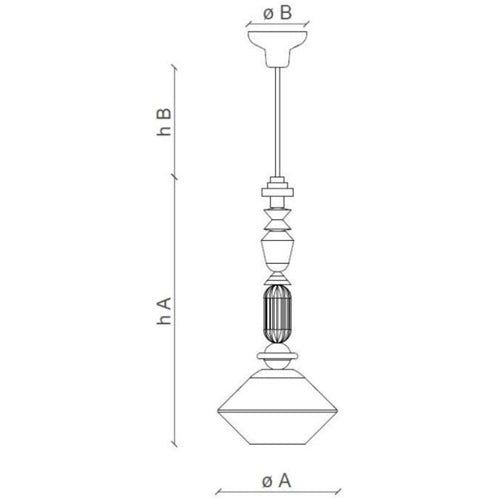 Lariat C2511 Pendant Light by Ferroluce