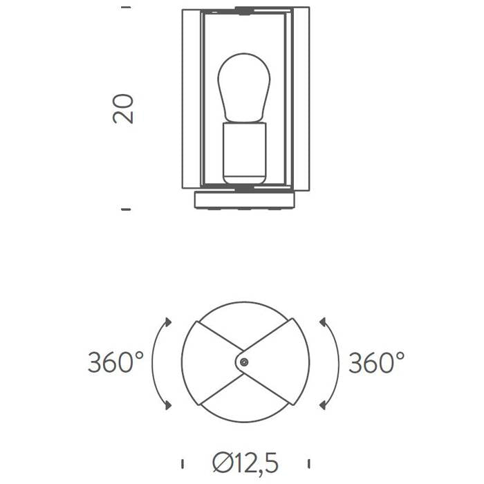 Pivotante A Poser Table Light by Nemo