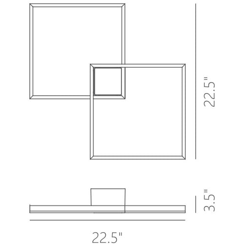 Fractal Symmetric Small Ceiling Light by Page One