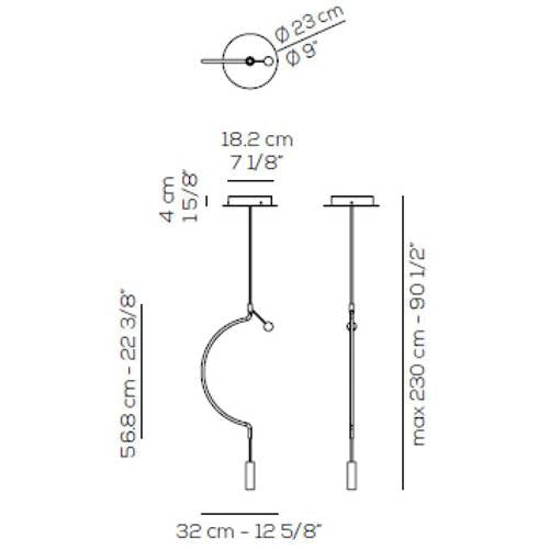 Liaison USLIAIX 1 Small Suspension by Axo Light