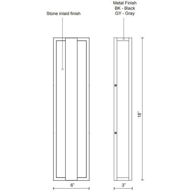 Caspian Small Outdoor Wall Sconce by Kuzco Lighting