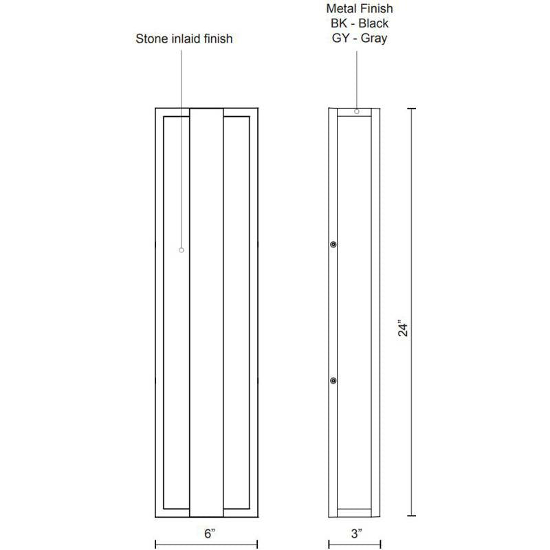 Caspian Large Outdoor Wall Sconce by Kuzco Lighting