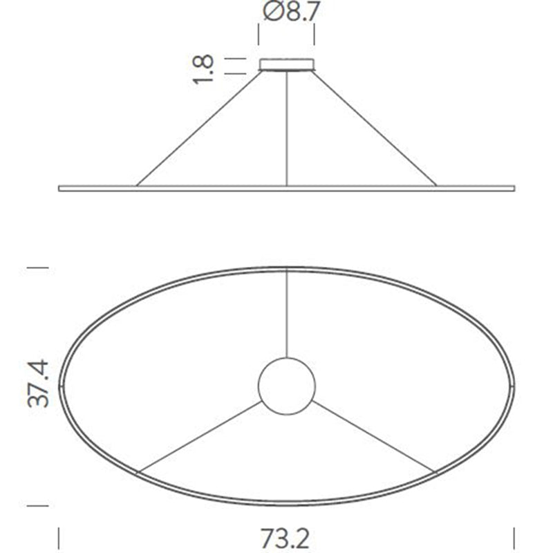 Ellisse Mega Pendant Specifications