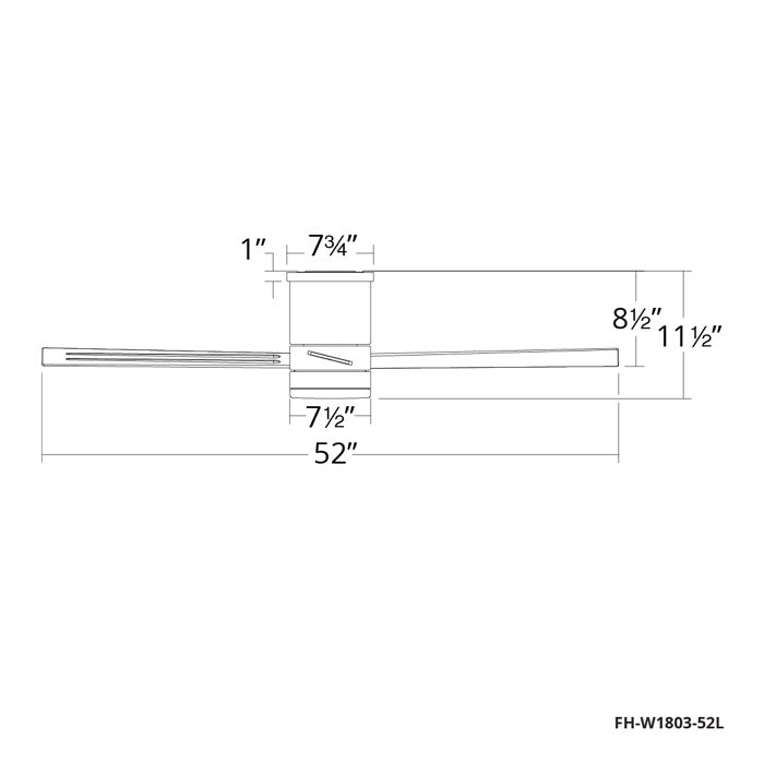 Axis 52 Flush Ceiling Fan Specifications