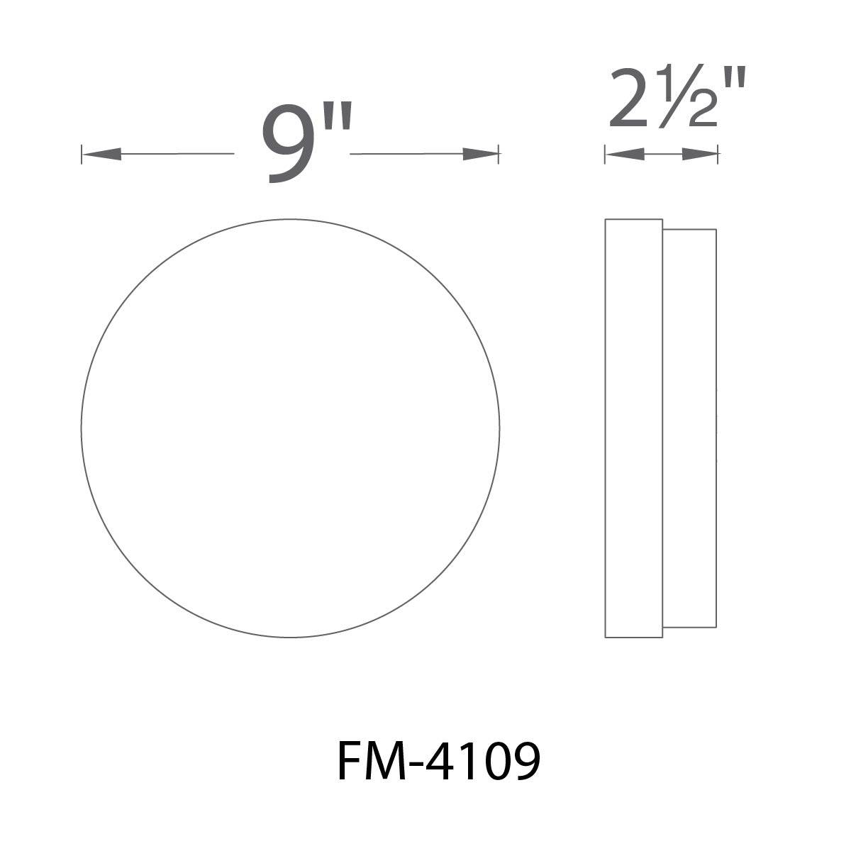 Slice LED Ceiling Mount - 9 inch Specifications