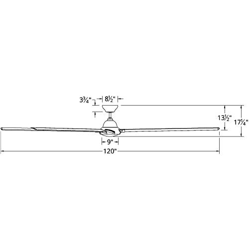 Hydra 120 Ceiling Fan with Light