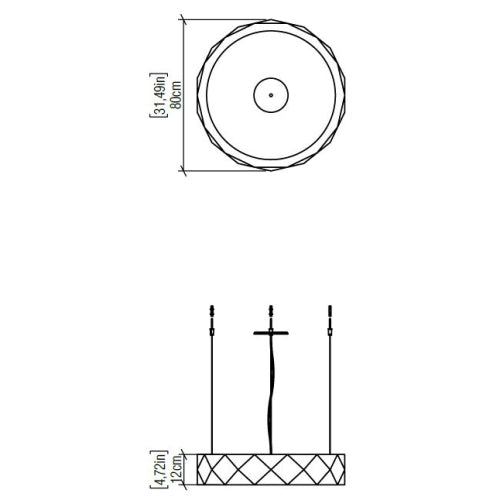 Facetado 1358 Pendant Light Medium