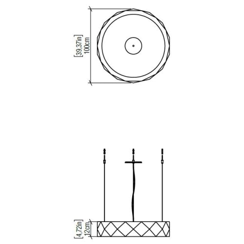 Facetado 1359 Pendant Light Large