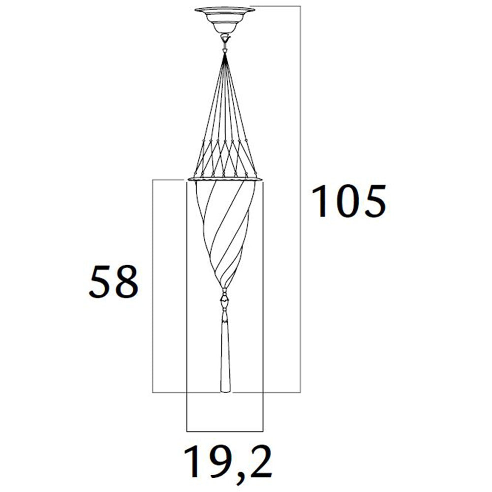 Glass Cesendello Pendant Specifications