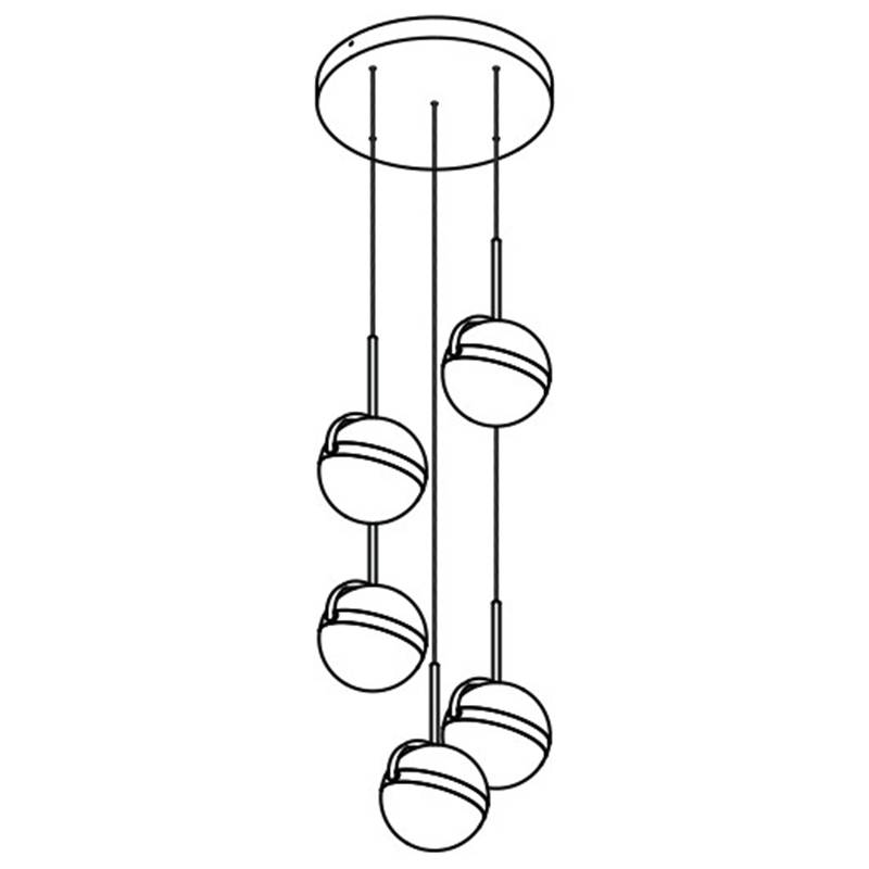 Globo 5-Light Chandelier Specifications