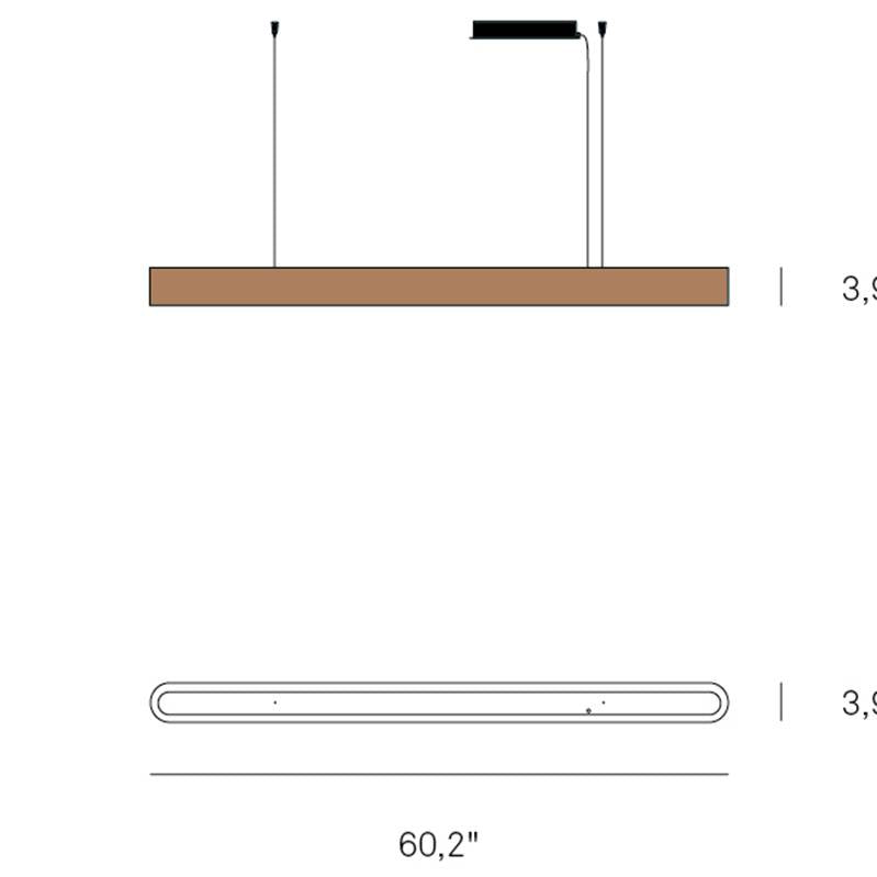 I-Club Long Slim Pendant Specifications